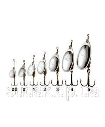  Вращающаяся блесна Mepps aglia 5 silver