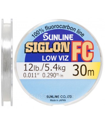 Флюорокарбон Sunline SIG-FC 30м 0.290мм 5.4кг поводковый