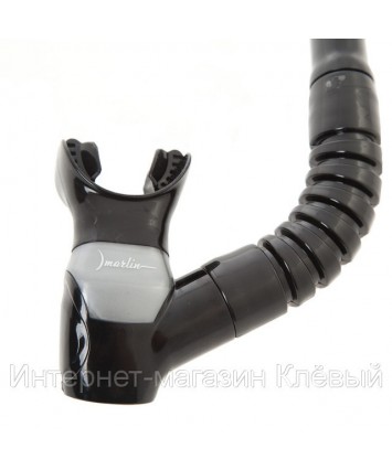 Трубка MARLIN Dry Max Black изогнутая гофра Трубка MARLIN Dry Max Black изогнутая гофра