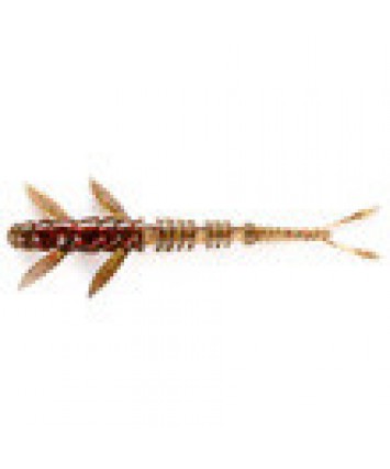 Силикон FISH UP Flit 4"- #045 -Green Pumpkin/Red & Black