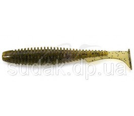 Силикон FISH UP U-Shad 4"- #045 - Green Pumpkin/Red&Black