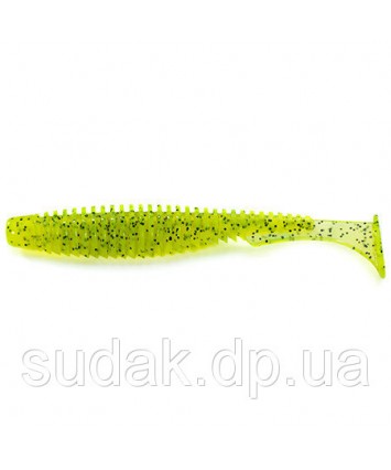 Силикон FISH UP U-Shad 4"- #055 -Chartreuse/Black