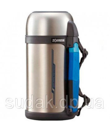 Термос ZOJIRUSHI SF-CС13ХA 1,3L серебро (складная ручка+ремешок)